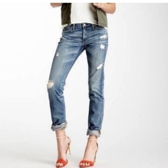 AG Premiere Skinny Straight Jeans Distressed sz 29 - Picture 1 of 9